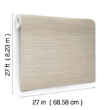 York Wallcoverings UW1001N Sari Silk Beige Faux Fabric Wallp
