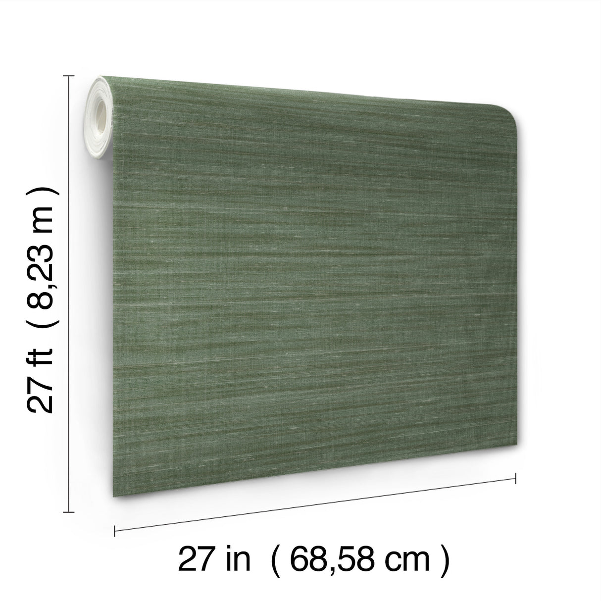 York Wallcoverings UW1004N Sari Silk Green Faux Fabric Wallp