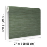 York Wallcoverings UW1004N Sari Silk Green Faux Fabric Wallp