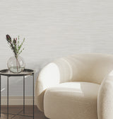 York Wallcoverings UW1007N Sari Silk Cream Faux Fabric Wallp