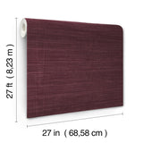 York Wallcoverings UW1009N Sari Silk Merlot Faux Fabric Wall