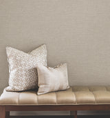 York Wallcoverings UW1014N Terrene Light Brown Faux Linen Wa