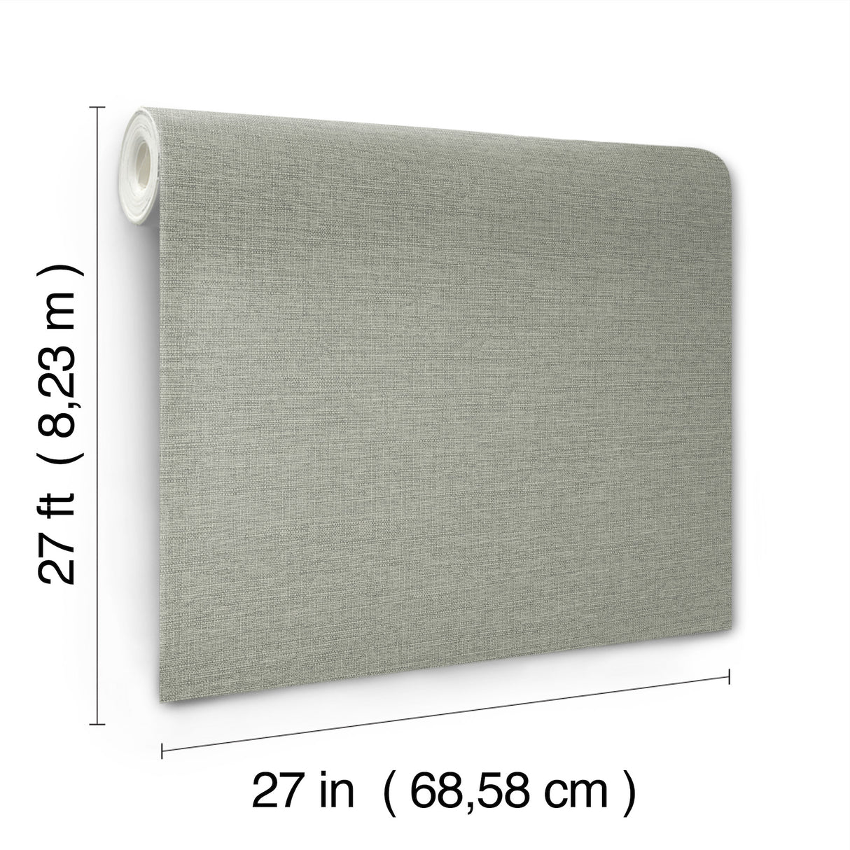 York Wallcoverings UW1016N Terrene Moss Faux Linen Wallpaper