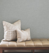 York Wallcoverings UW1018N Terrene Light Blue Faux Linen Wal