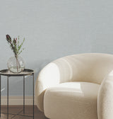 York Wallcoverings UW1018N Terrene Light Blue Faux Linen Wal