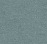 York Wallcoverings UW1019N Terrene Teal Faux Linen Wallpaper