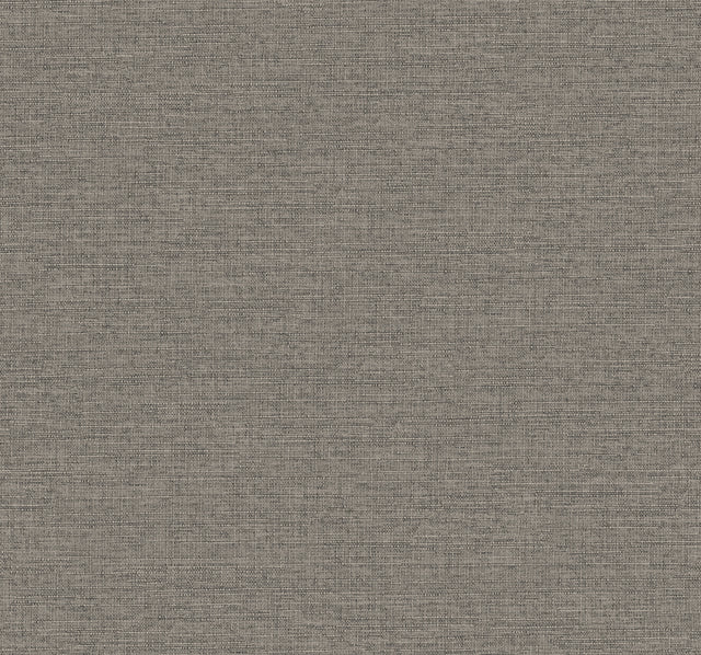 York Wallcoverings UW1020N Terrene Charcoal Faux Linen Wallp