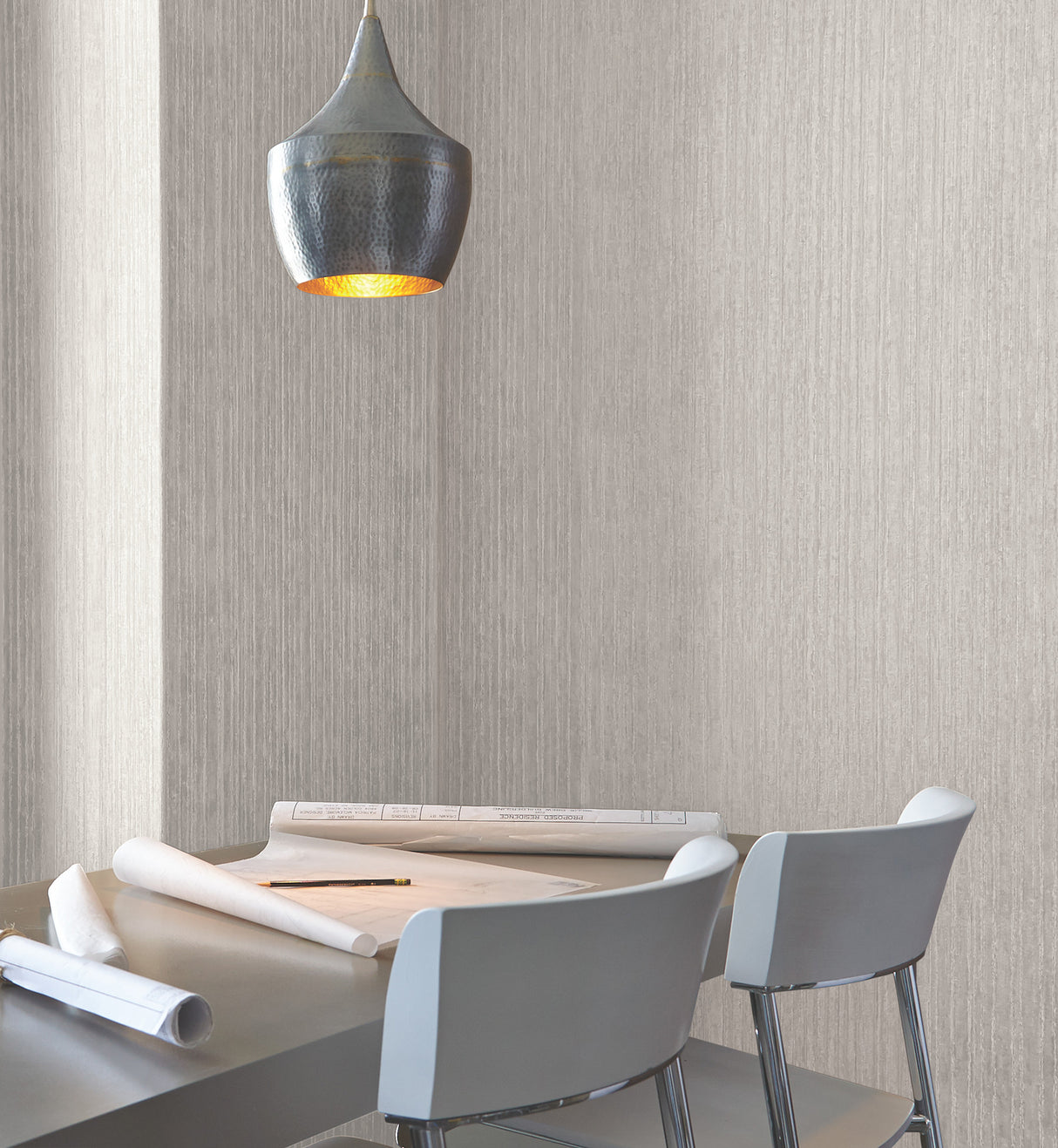 York Wallcoverings UW1023N Precious Metal Pearl Corrugated W