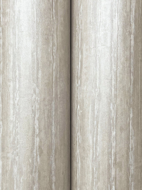 York Wallcoverings UW1024N Precious Metal Silver Corrugated 