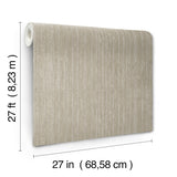 York Wallcoverings UW1025N Precious Metal Taupe Corrugated W