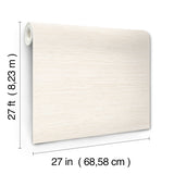 York Wallcoverings UW1029N Mystic Eggshell Faux Grasscloth W