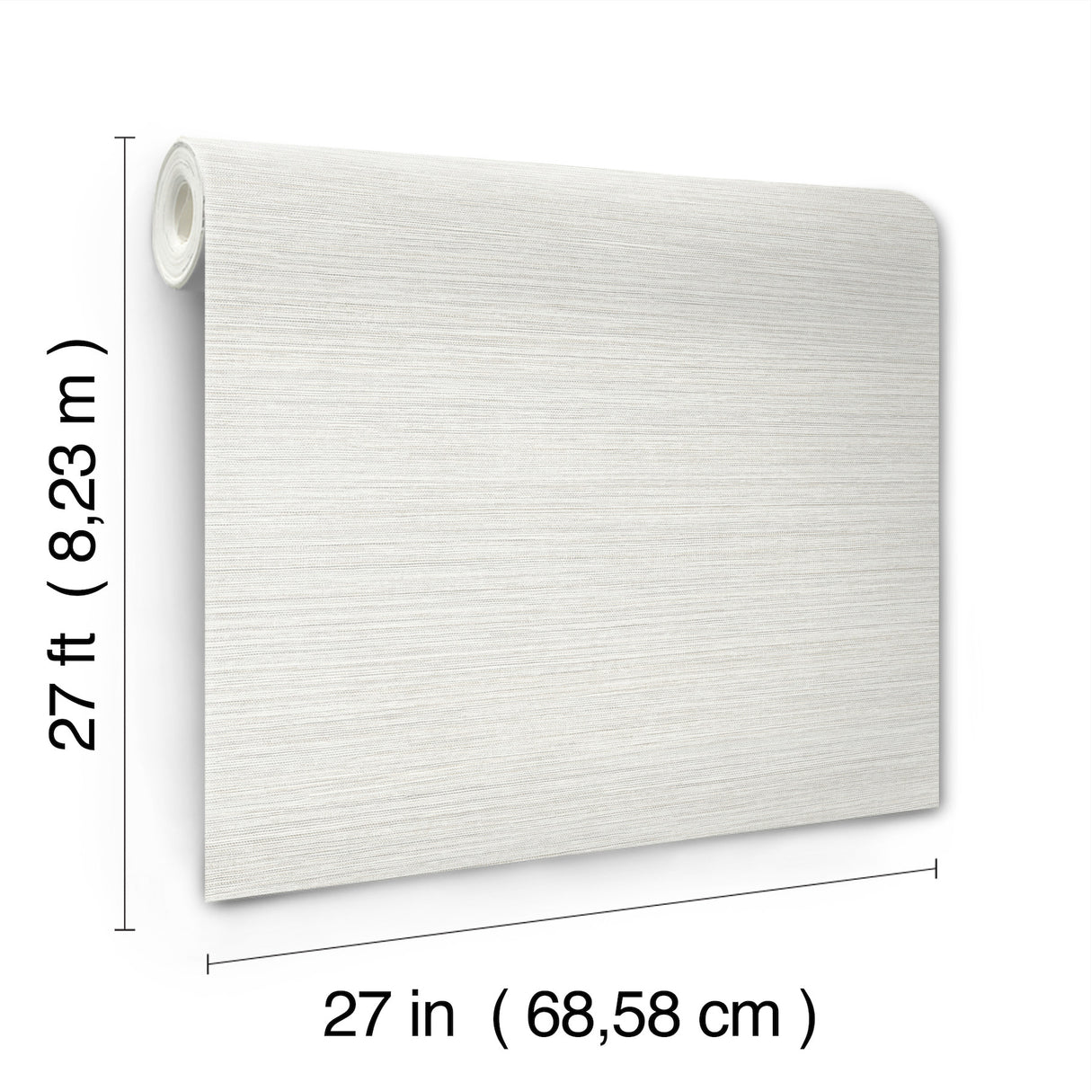 York Wallcoverings UW1033N Mystic Off-White Faux Grasscloth 