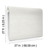 York Wallcoverings UW1033N Mystic Off-White Faux Grasscloth 