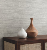 York Wallcoverings UW1034N Mystic Ash Faux Grasscloth Wallpa