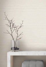 York Wallcoverings UW1042N Down To Earth Cream Striated Wall