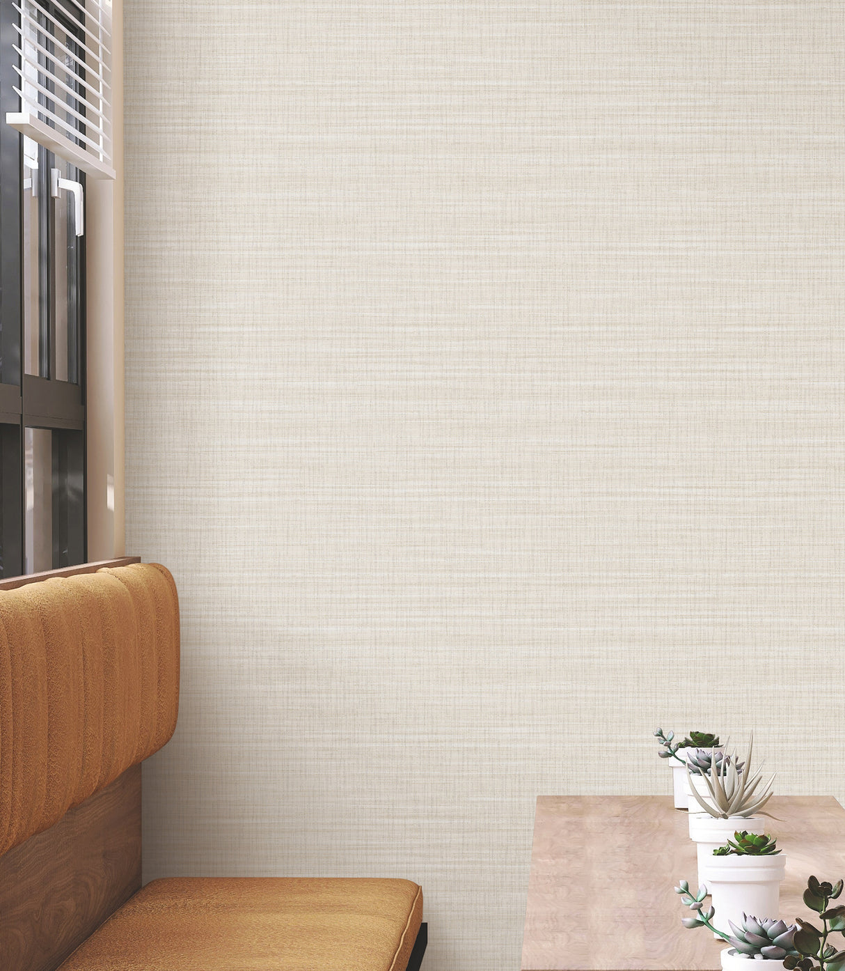 York Wallcoverings UW1042N Down To Earth Cream Striated Wall