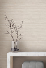 York Wallcoverings UW1043N Down To Earth Beige Striated Wall