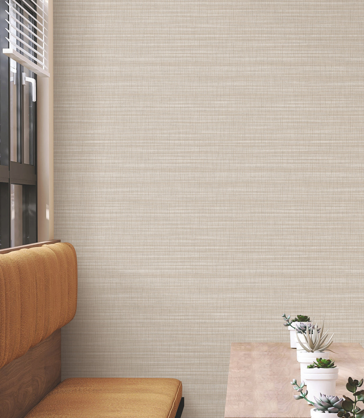 York Wallcoverings UW1043N Down To Earth Beige Striated Wall