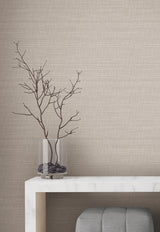 York Wallcoverings UW1044N Down To Earth Taupe Striated Wall