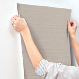 York Wallcoverings UW1044N Down To Earth Taupe Striated Wall