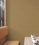 York Wallcoverings UW1045N Down To Earth Brass Striated Wall