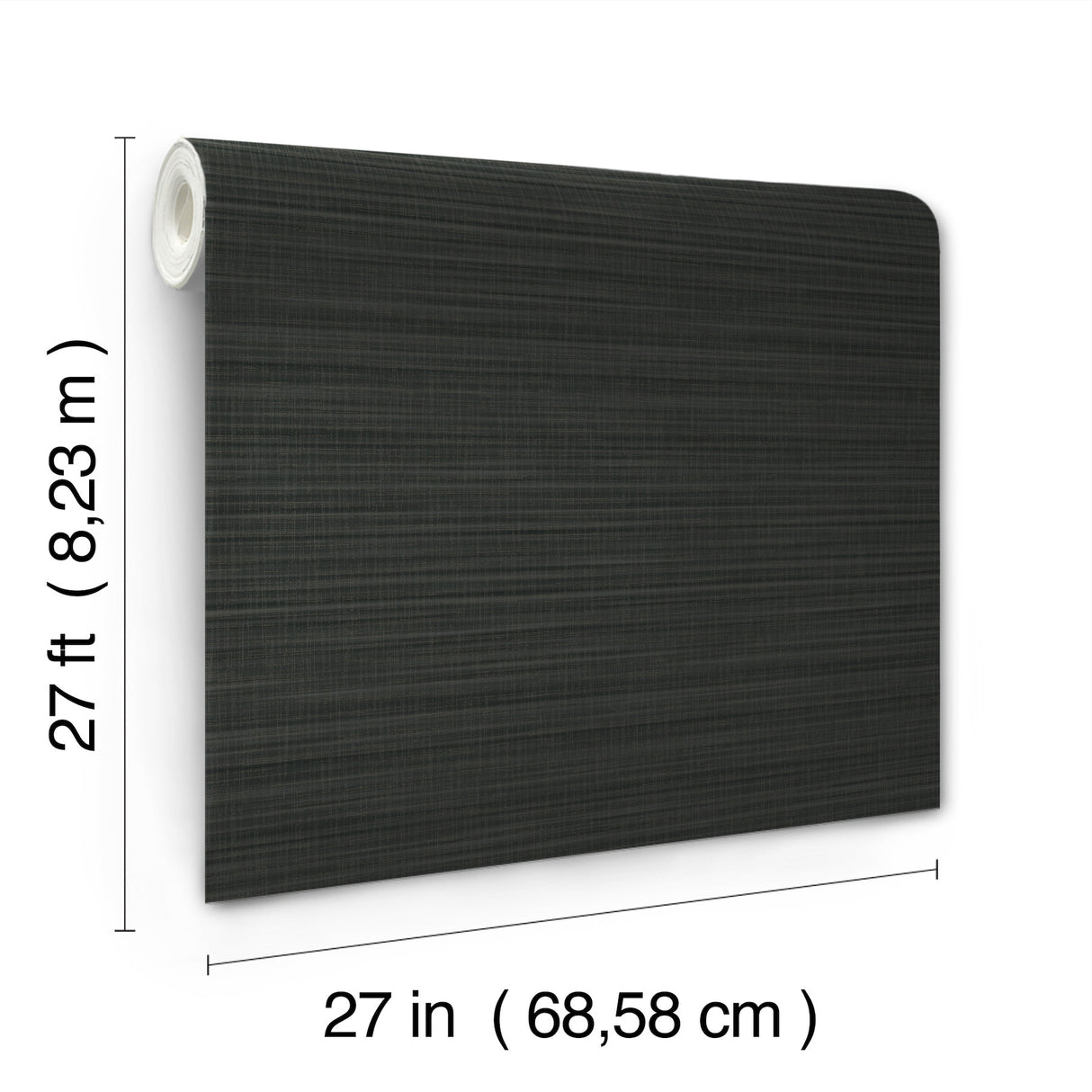 York Wallcoverings UW1046N Down To Earth Charcoal Striated W