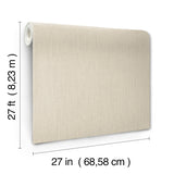 York Wallcoverings UW1051N Silk Spun Khaki Tactile Stripe Wa