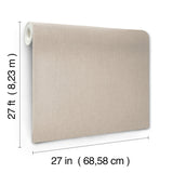 York Wallcoverings UW1053N Silk Spun Light Brown Tactile Str