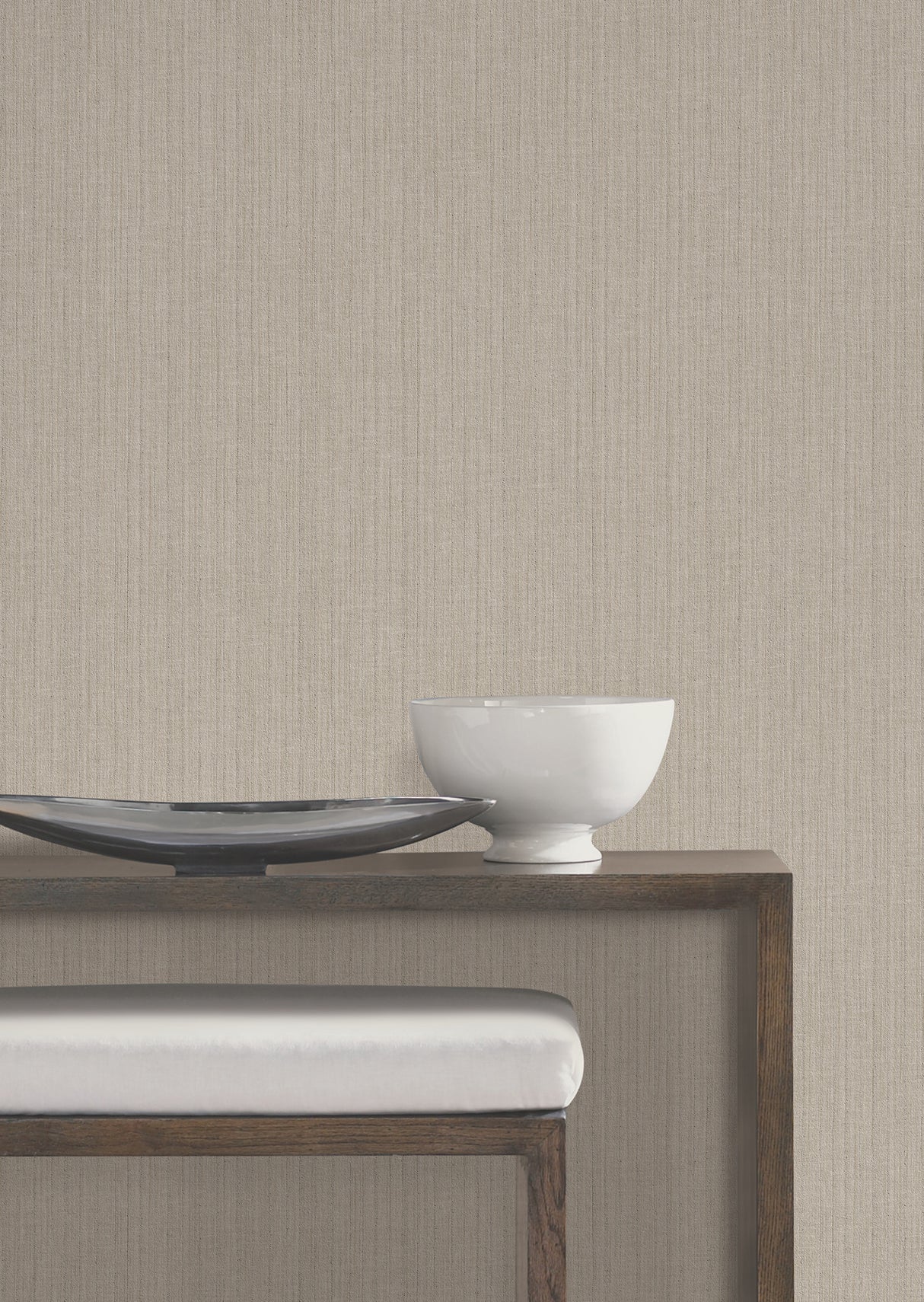 York Wallcoverings UW1053N Silk Spun Light Brown Tactile Str