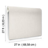 York Wallcoverings UW1054N Silk Spun Pearl Tactile Stripe Wa
