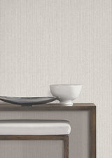 York Wallcoverings UW1054N Silk Spun Pearl Tactile Stripe Wa