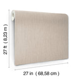 York Wallcoverings UW1055N Silk Spun Taupe Tactile Stripe Wa