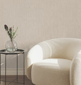 York Wallcoverings UW1055N Silk Spun Taupe Tactile Stripe Wa