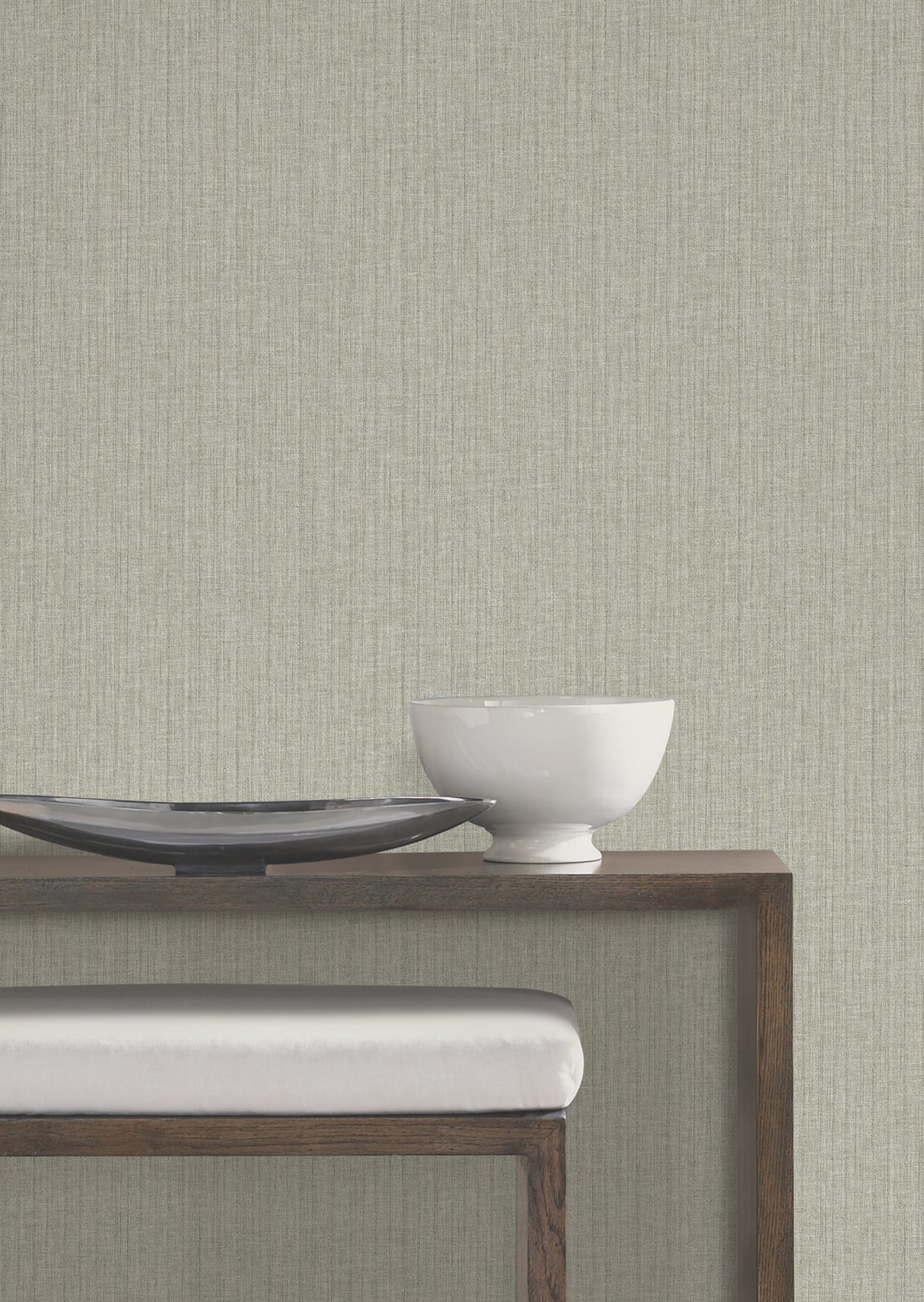 York Wallcoverings UW1056N Silk Spun Sage Tactile Stripe Wal