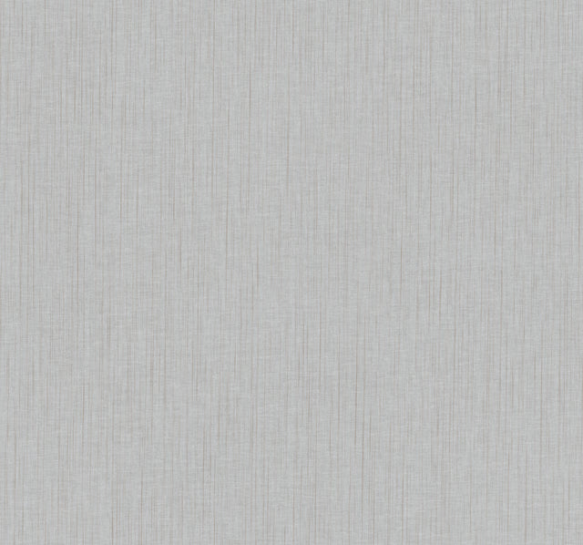 York Wallcoverings UW1057N Silk Spun Light Grey Tactile Stri