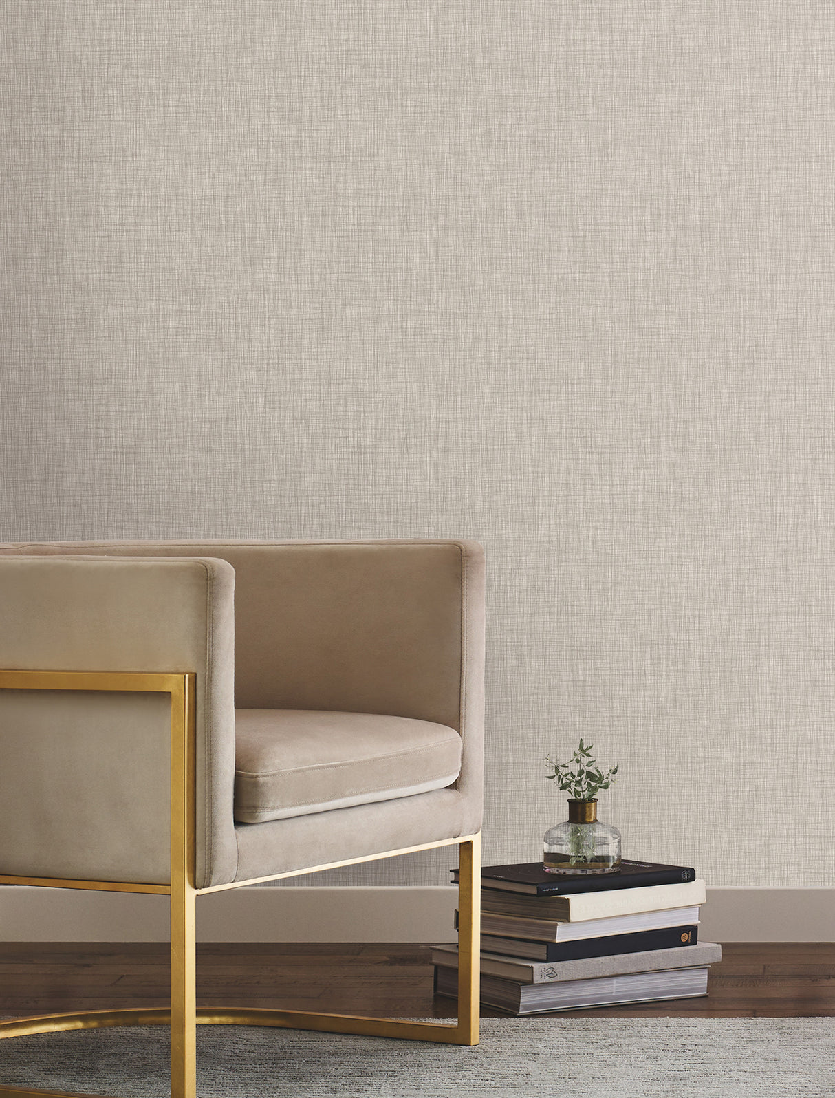 York Wallcoverings UW1062N Crossover Neutral Crosshatch Wall