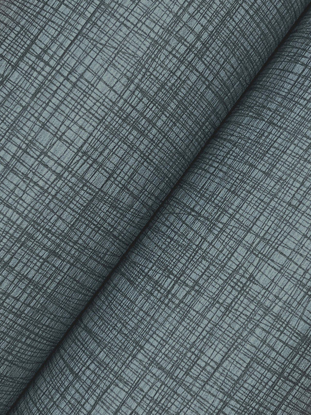 York Wallcoverings UW1064N Crossover Blue Crosshatch Wallpap