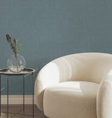 York Wallcoverings UW1064N Crossover Blue Crosshatch Wallpap