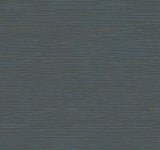York Wallcoverings UW1067N Oasis Dark Blue Faux Grasscloth W