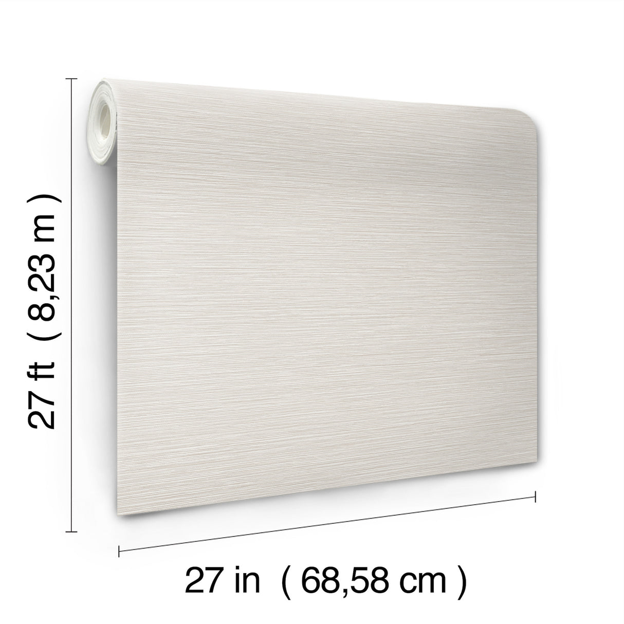 York Wallcoverings UW1068N Oasis Light Grey Faux Grasscloth 