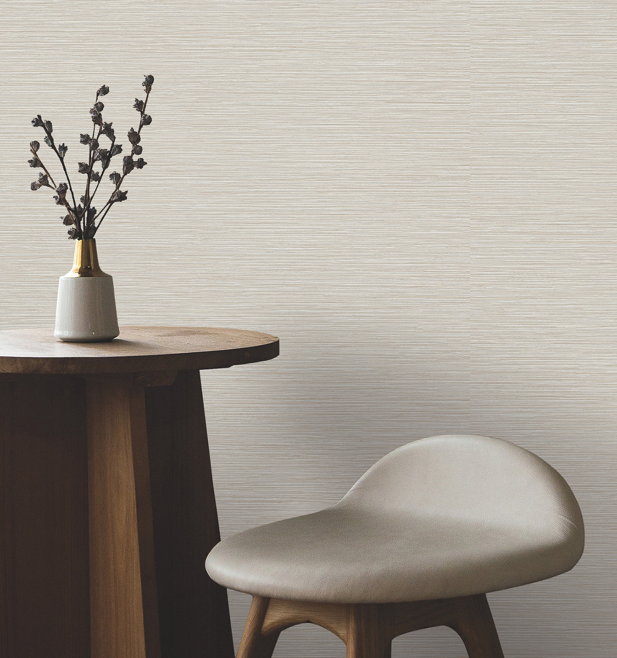 York Wallcoverings UW1069N Oasis Brass Faux Grasscloth Wallp