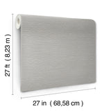 York Wallcoverings UW1070N Oasis Grey Faux Grasscloth Wallpa