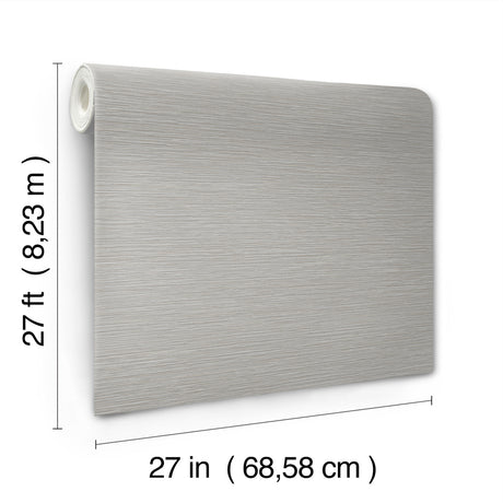 York Wallcoverings UW1070N Oasis Grey Faux Grasscloth Wallpa