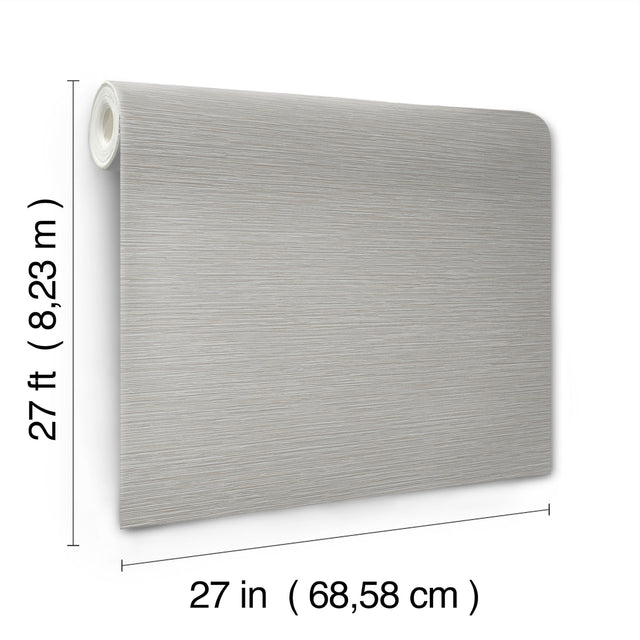 York Wallcoverings UW1070N Oasis Grey Faux Grasscloth Wallpa