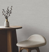 York Wallcoverings UW1070N Oasis Grey Faux Grasscloth Wallpa