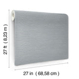 York Wallcoverings UW1071N Oasis Blue Faux Grasscloth Wallpa