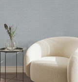 York Wallcoverings UW1071N Oasis Blue Faux Grasscloth Wallpa