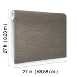 York Wallcoverings UW1072N Oasis Charcoal Faux Grasscloth Wa