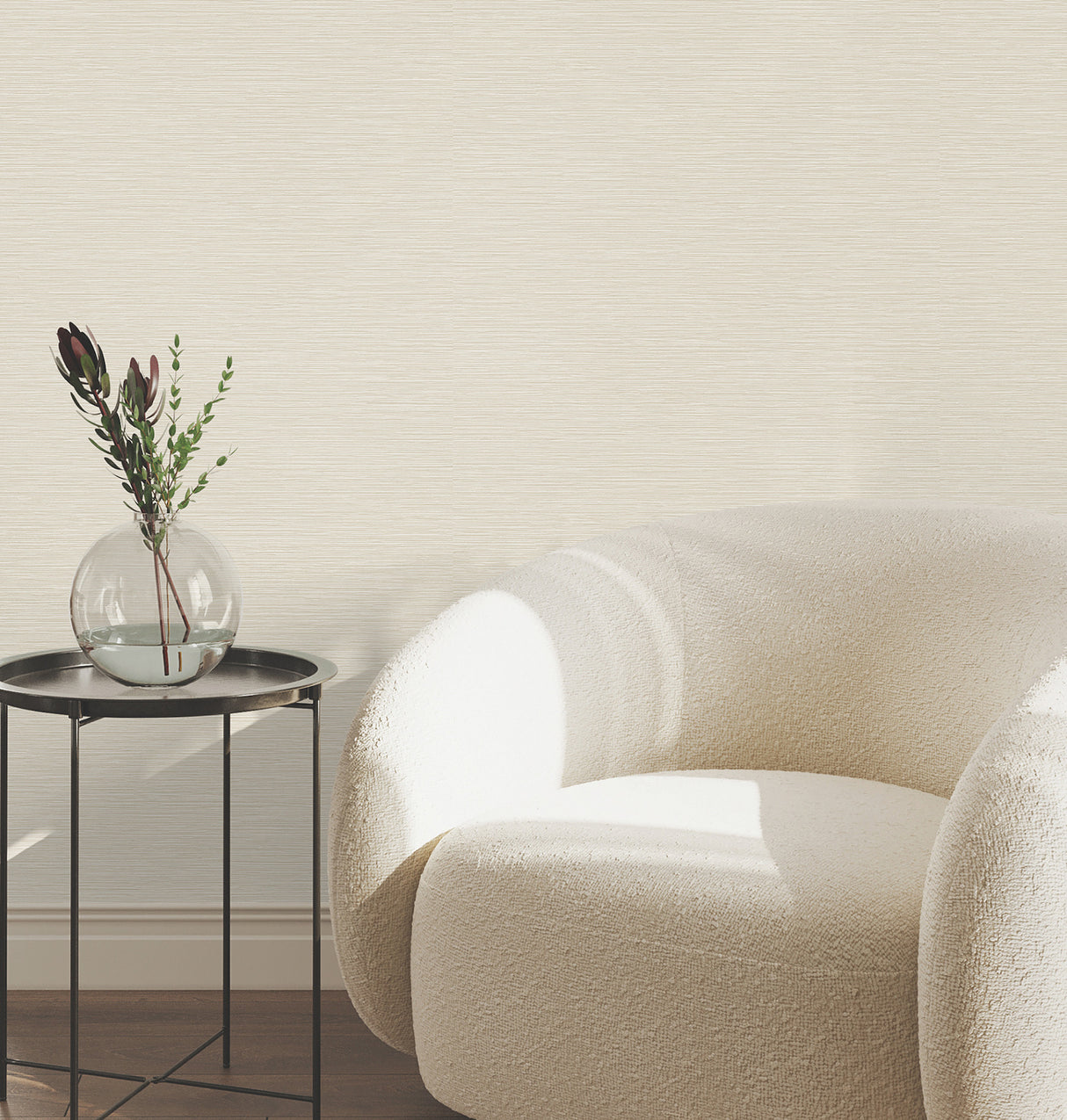 York Wallcoverings UW1073N Oasis Dove Faux Grasscloth Wallpa