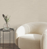 York Wallcoverings UW1074N Oasis Neutral Faux Grasscloth Wal